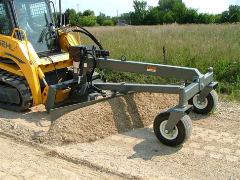 skid steer laser grader for sale|bobcat grader attachment.